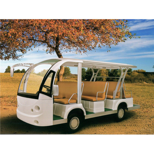 CE approved gas sightseeing bus for Resort Use