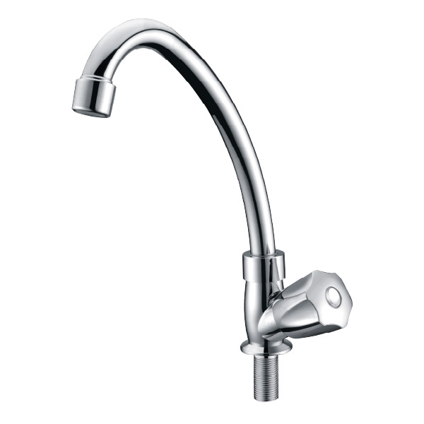 Polished Long Neck Basin Tap Kitchen Faucet