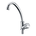 คุณภาพสูงห้องครัว Fitter Mixer อ่างล้างหน้า Faucet Chrome Sink Tap