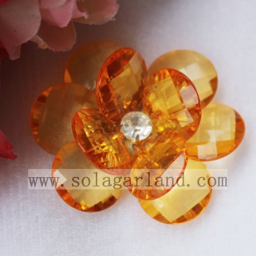 41MM Cheap Handmade Clear Beaded Flower Artificial Flowers