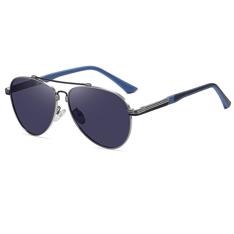 Fashion metal polarized sunglasses