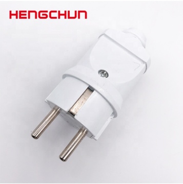 German Style ABS 2 Pin Electrical EU Plug Factory