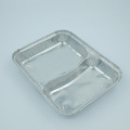 2 Cavities Aluminum Foil Food Container