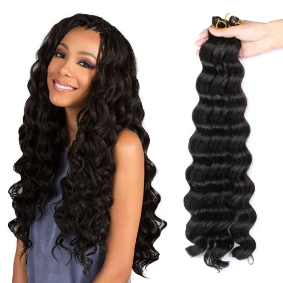 Hot Sale New Deep Wave Curly Natural Blonde Hair Extensions Synthetic Hair bundle