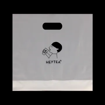Double Cup Print Handle Milk Tea Bags