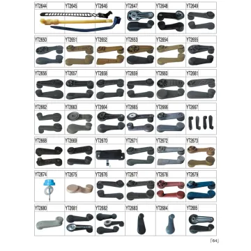 Universal Plastic Door Window Handle - Cheapest Japanese Car Automobile Winder Black Crank Handle