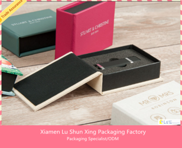 High End wholesale promotional handmade usb pen drive gift box