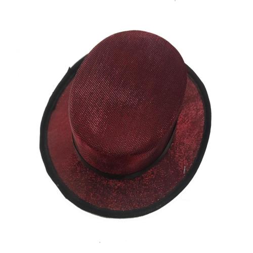 Traje de aro de cabello de sombrero rojo para la fiesta