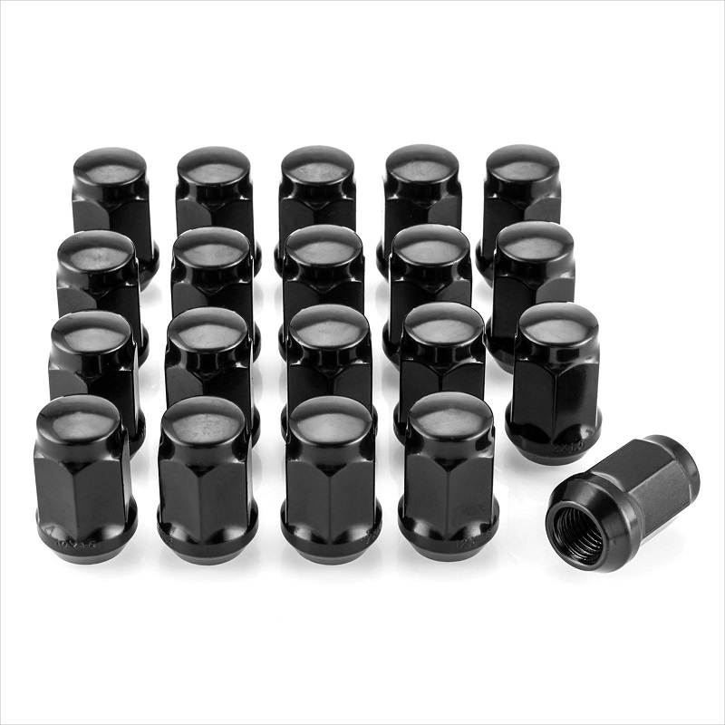 Black Bulge Acorn Steel Lug Nuts Wheel Nut