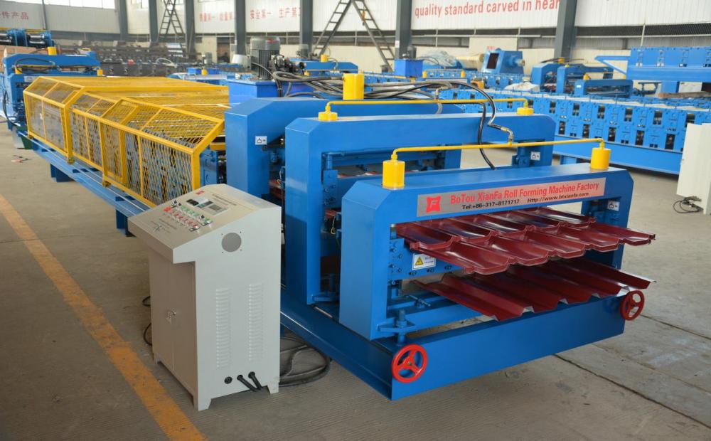 Roof Glazed IBR Double Roll Forming Machine