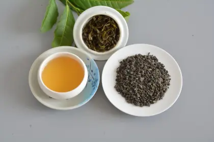 Gunpowder green tea organic tea 100% natural