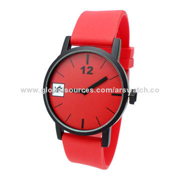 2014 New Promotional Cheap Plastic/Sports Watch, Japan Movement