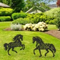 Arte da giardino in metallo realizzata a mano con caratteristiche di design di animali