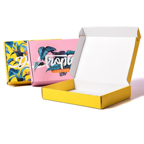 Customized Colored Corrugated Mailer Boxes with Logo for Durable Apparel Packaging