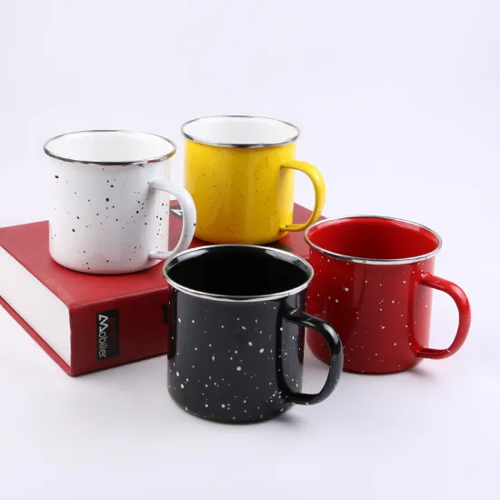 Factory Direct Made Cheap Enamel Outside Camping Mug