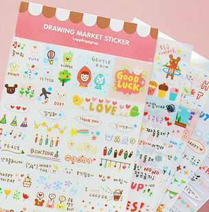 Cartoon Printing Diary Phones Toys Stickers