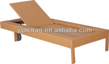 outdoor furniture/ rattan sun lounger