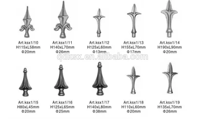 hot sale wrought iron spear withwater chestnut group