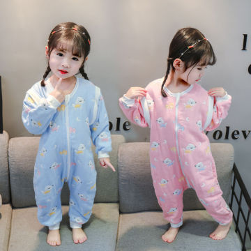 Cartoon Baby Sleeping Bag Long Sleeved Pajama Newborn Infant Wrap Swaddling Quality Cotton Toddler Sleepsacks Blanket Jumpsuit