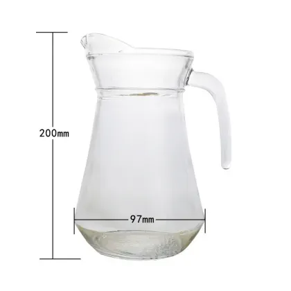 Royal Milk Drinking Water Glass Jug - 1300ml 43.96oz