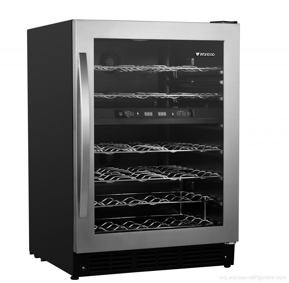 WS-155Web Wine Cooler dengan dua zon suhu