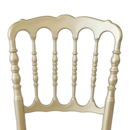 Stackable Crystal Wedding Dining Napoleon Chairs