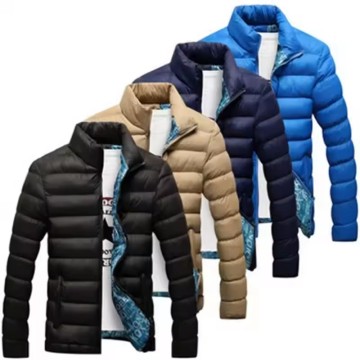 Winter billiger winddichtem, leichtes, gesteppter Baumwoll -Plus -Größe Herrenjacke