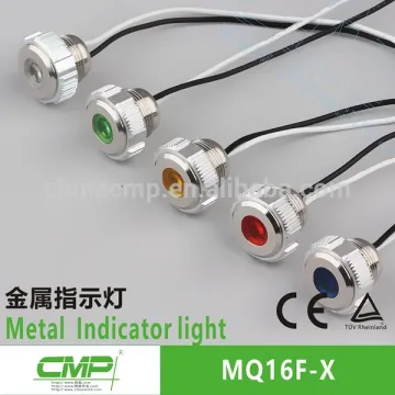 CMP equipment signal lamp Metal 16mm indicator light with wire