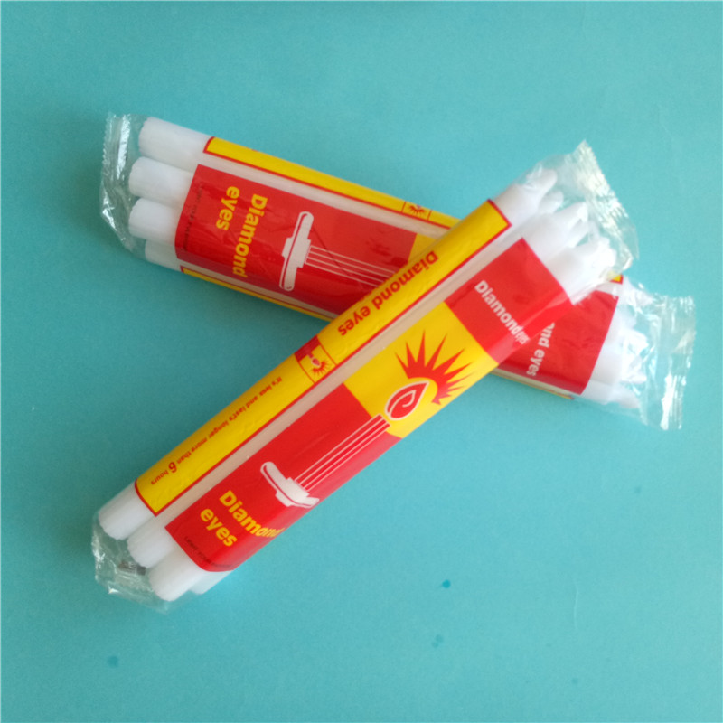 Low Price Snow White Stick Fluted Candles