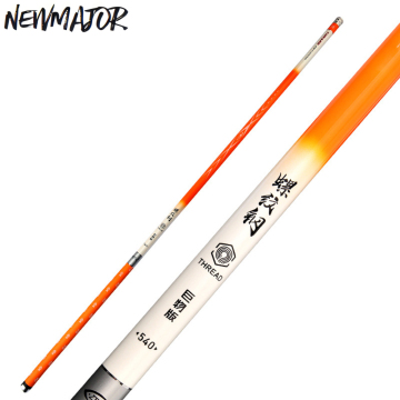 Newmajor 3.6-12m Tono de alta calidad 8H Fibra de carbono CARP de carpa telescópica