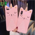 Crown Golden Cat Telefon Kes unicorn Cover Silicone