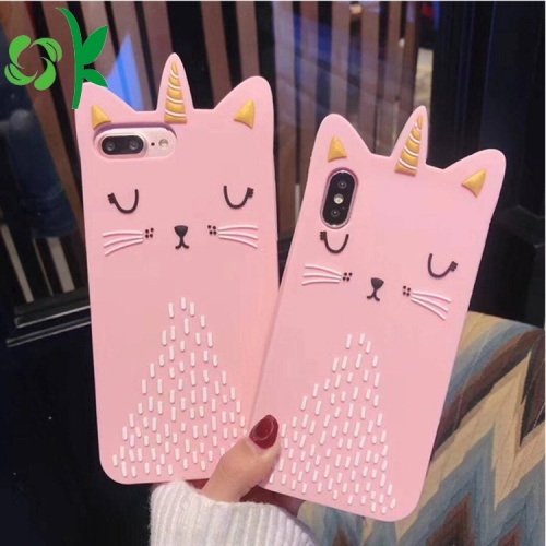 Funda para teléfono Crown Golden Cat Funda de silicona Unicornio