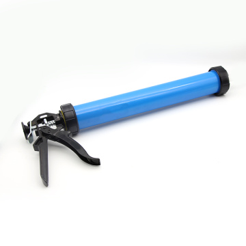 Aluminum tube caulking gun