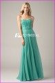 CE1047 Moda Sweetheart Backless Long Chiffon Azul Turquesa Bridesmaid Dresses