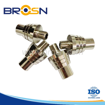 cnc machining long spline shaft zinc plated