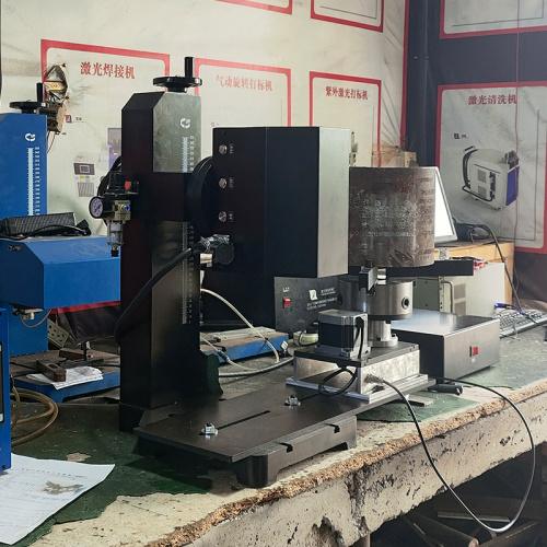 Máquina de marcação rotativa de flange de mesa