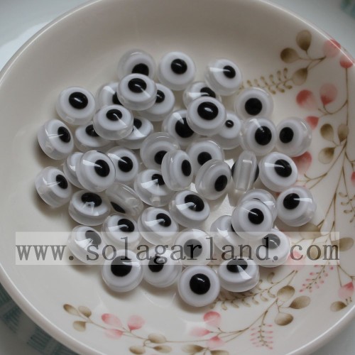 7*10MM Resin Evil Eye Beads With 1.5MM Hole