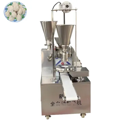 Commercial Fully Automatic Vegetable Steamed Stuffed Bun (Pau/Baozi) Making Machine