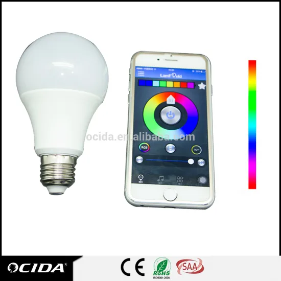 china suppliers E27 5w RGBW smart led color bulb, bluetooth controlled led light bulb