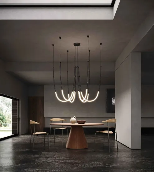 Modern Nordic Lighting: Designer Pendant Lamps, Slub Chandeliers, and Creative Hotel/Restaurant Décor
