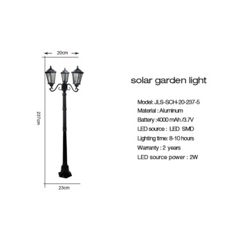 solar powered led path lights