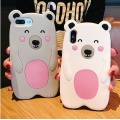 Cartoon Bear Shape Silicone Phone Case for IphoneXS