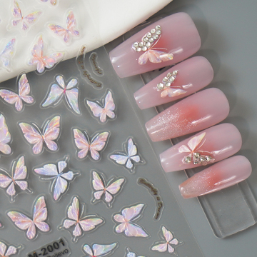 Elegant Luxury Butterfly Nail Stickers for Trendy Nail Art