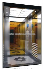 2016 New Hair line stainless steel home/passenger/building elevator low cost
