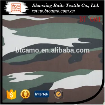 100% cotton pigment printing light weight camouflage fabric shirting fabric