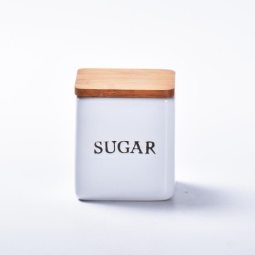 Wholesale Glazed Kitchen Sugar Ceramic Canister Set
