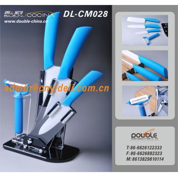 Ceramic Knife Set With Acrylic Block DL-CM028