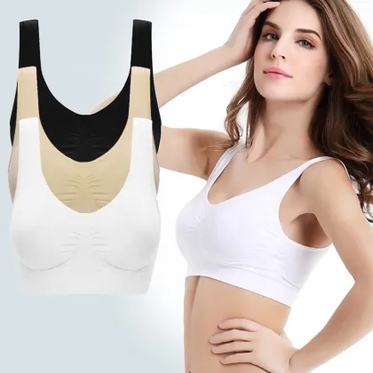 Shunaier High Quality Seamless Sleep Bra for Plus Size Women