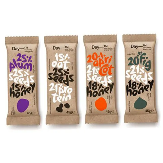 Eco-Friendly Custom Sawtooth Food Grade Granola Bar Packaging
