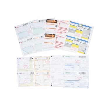 Printing of express waybill barcode invoicing invoice form